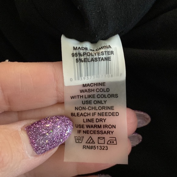 Vince Camuto women’s plus black white dot side ruched dress, stretch, size 2X - Picture 13 of 17